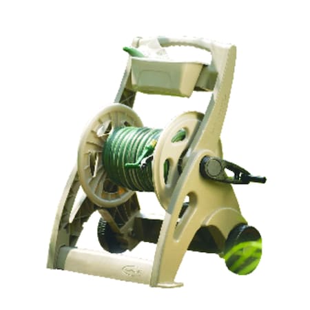 Suncast Suncast Smart Tube 225 ft. Taupe Retractable Wheeled Hose Reel Cart SFB212M